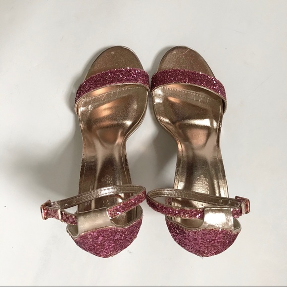 Charlotte Russe block heals pink and gold glitter - Picture 4 of 8